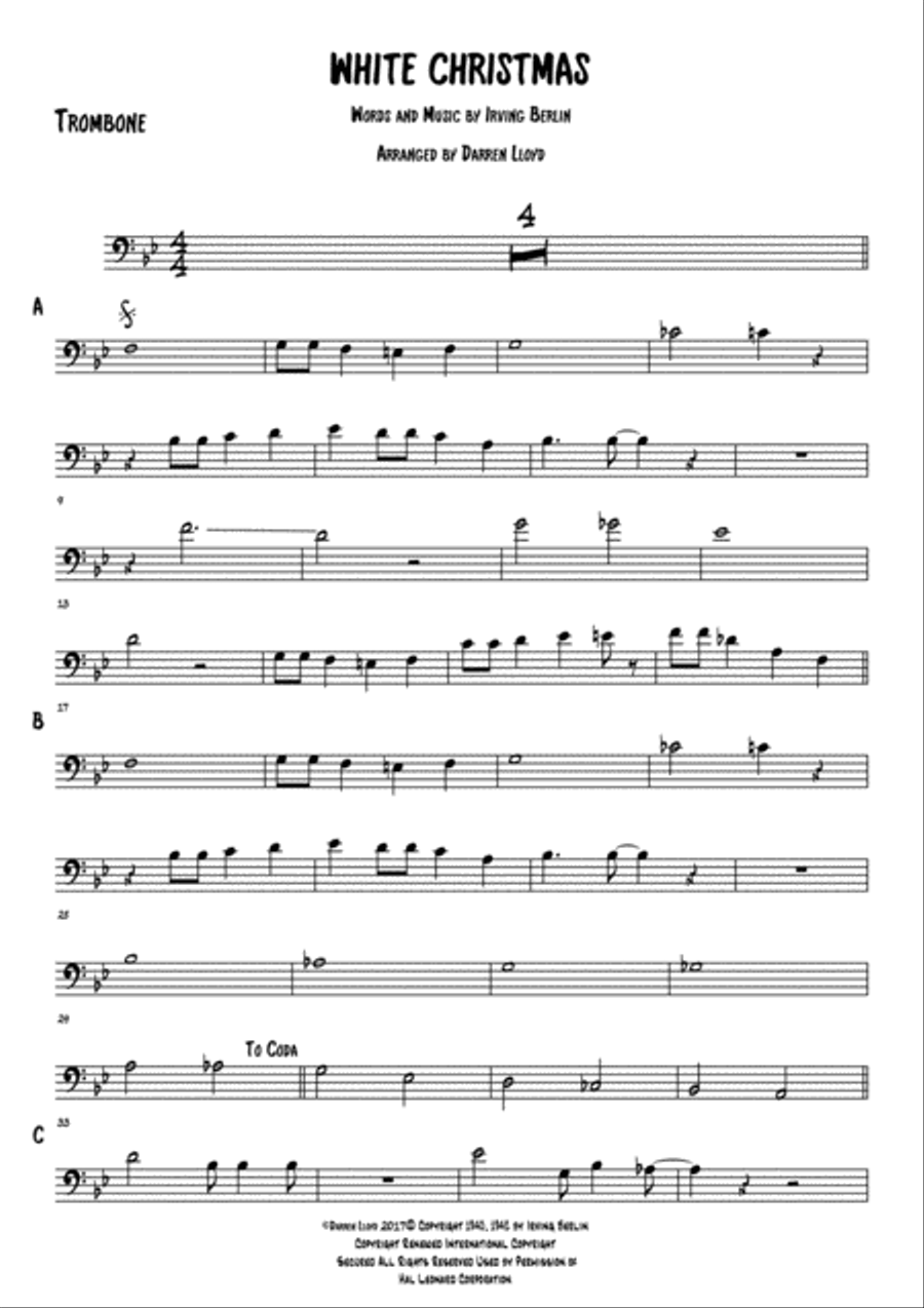 White Christmas Jazz Ensemble scores gallery preview page 5