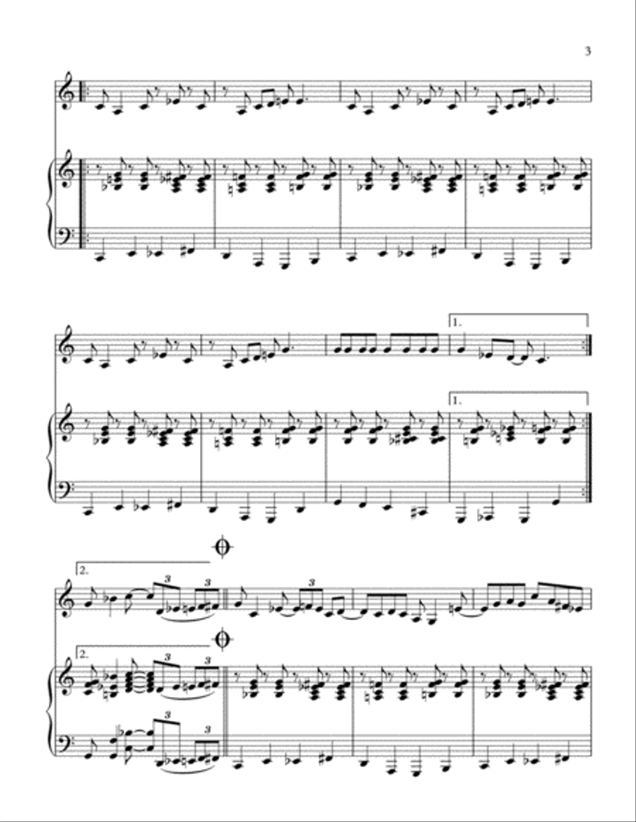 Getting' In The Mood (For Christmas) Woodwind Duet scores gallery preview page 4