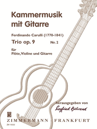 Book cover for Trios Op. 9/2 Heft 2