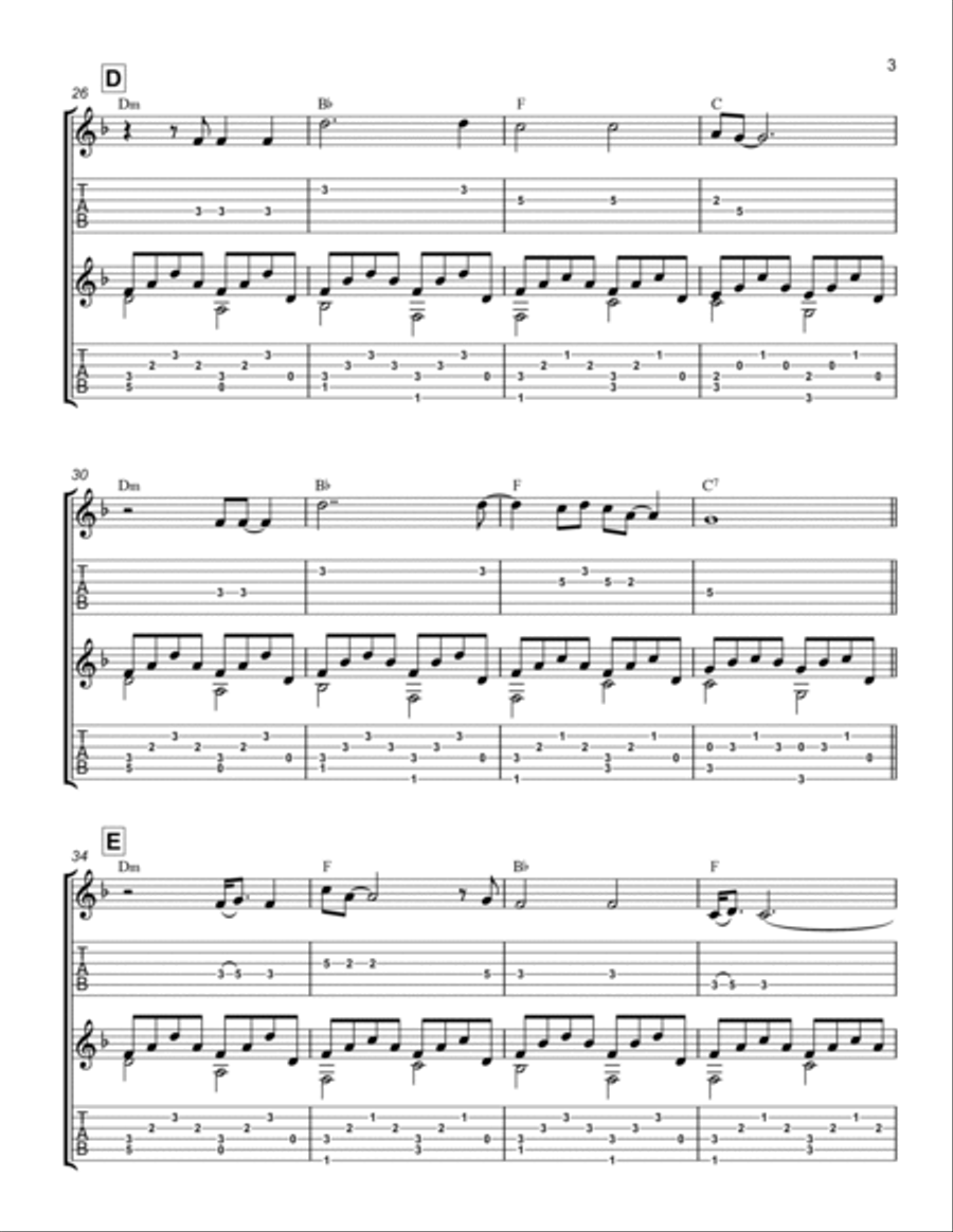 San Francisco Guitar Solo scores gallery preview page 3