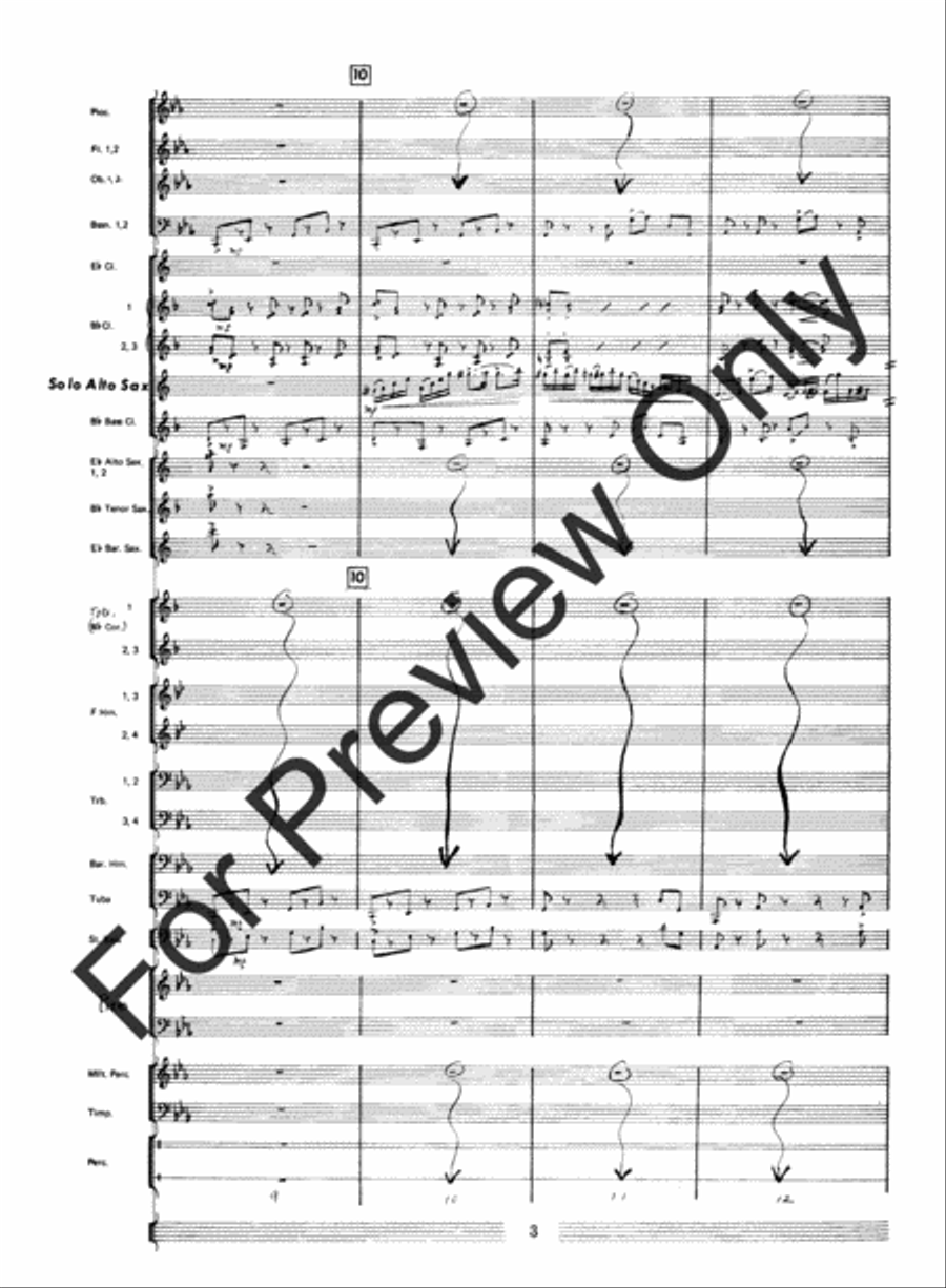 Fantasia For Alto Saxophone Concert Band Concert Band scores gallery preview page 5