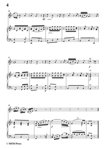 Mozart-Ridente la calma,for Violin and Piano image number null