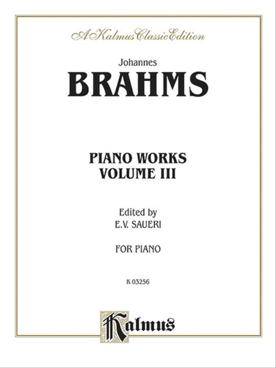 Piano Works, Volume 3