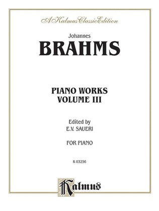 Book cover for Piano Works, Volume 3