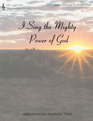 Book cover for I Sing The Mighty Power Of God Hymn Early Advanced Piano Solo Sheet Music
