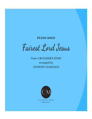 Book cover for FAIREST LORD JESUS - piano solo