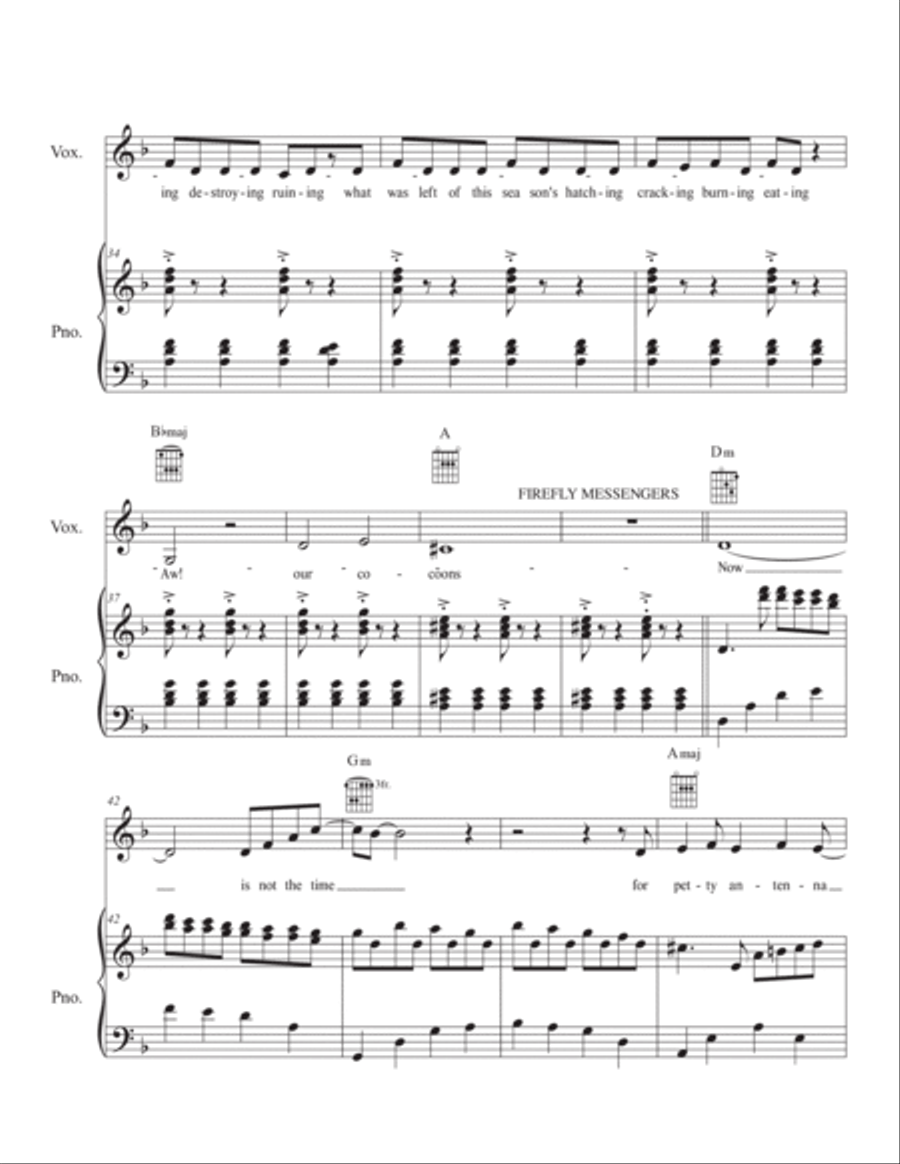 Age of Doom Piano, Vocal, Guitar scores gallery preview page 5