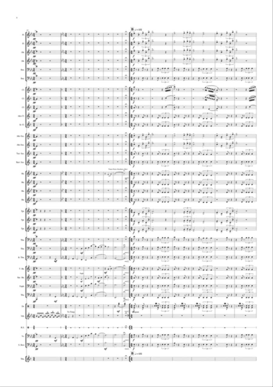 Fantasy on an Old French Song Concert Band scores gallery preview page 5
