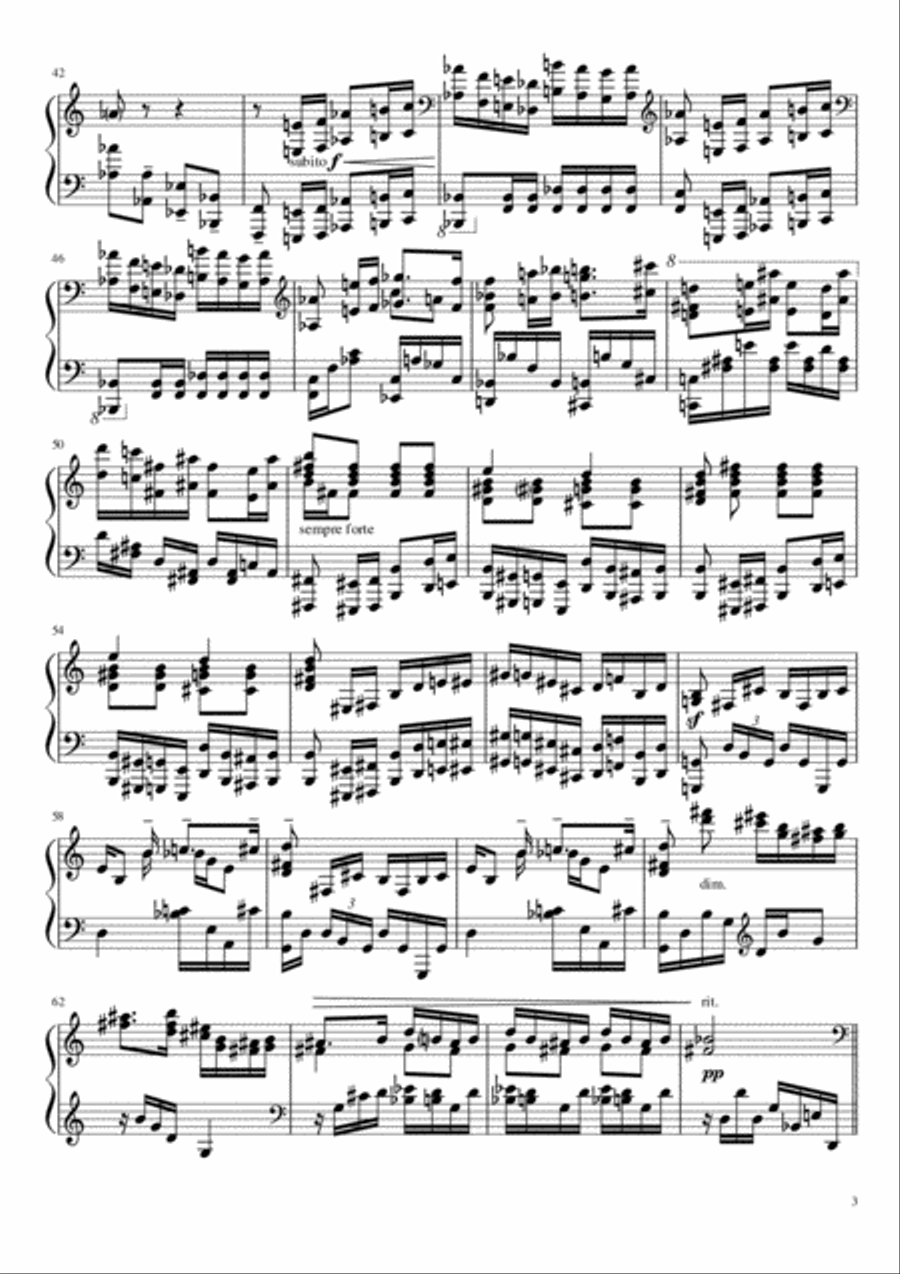 Ballade №2 Piano Solo scores gallery preview page 3