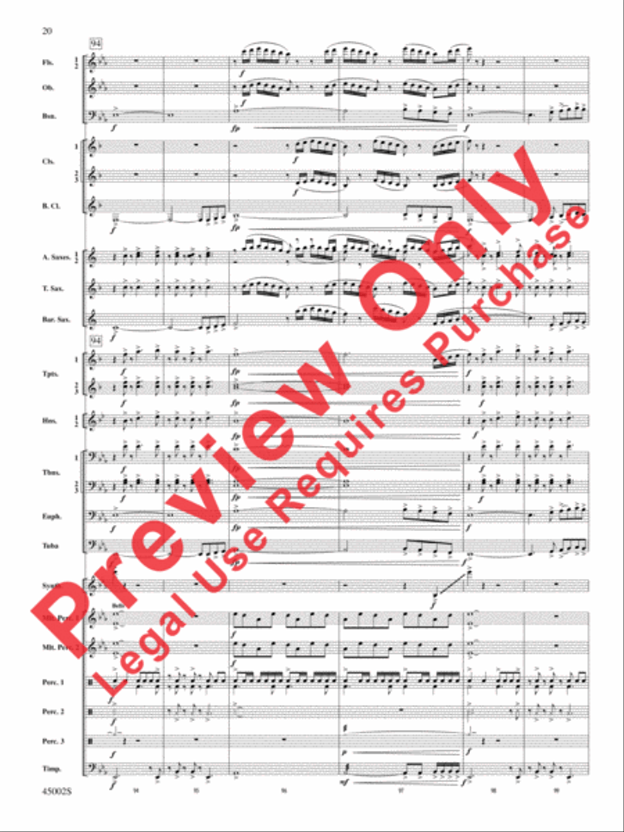 Winds of Change Concert Band scores gallery preview page 56