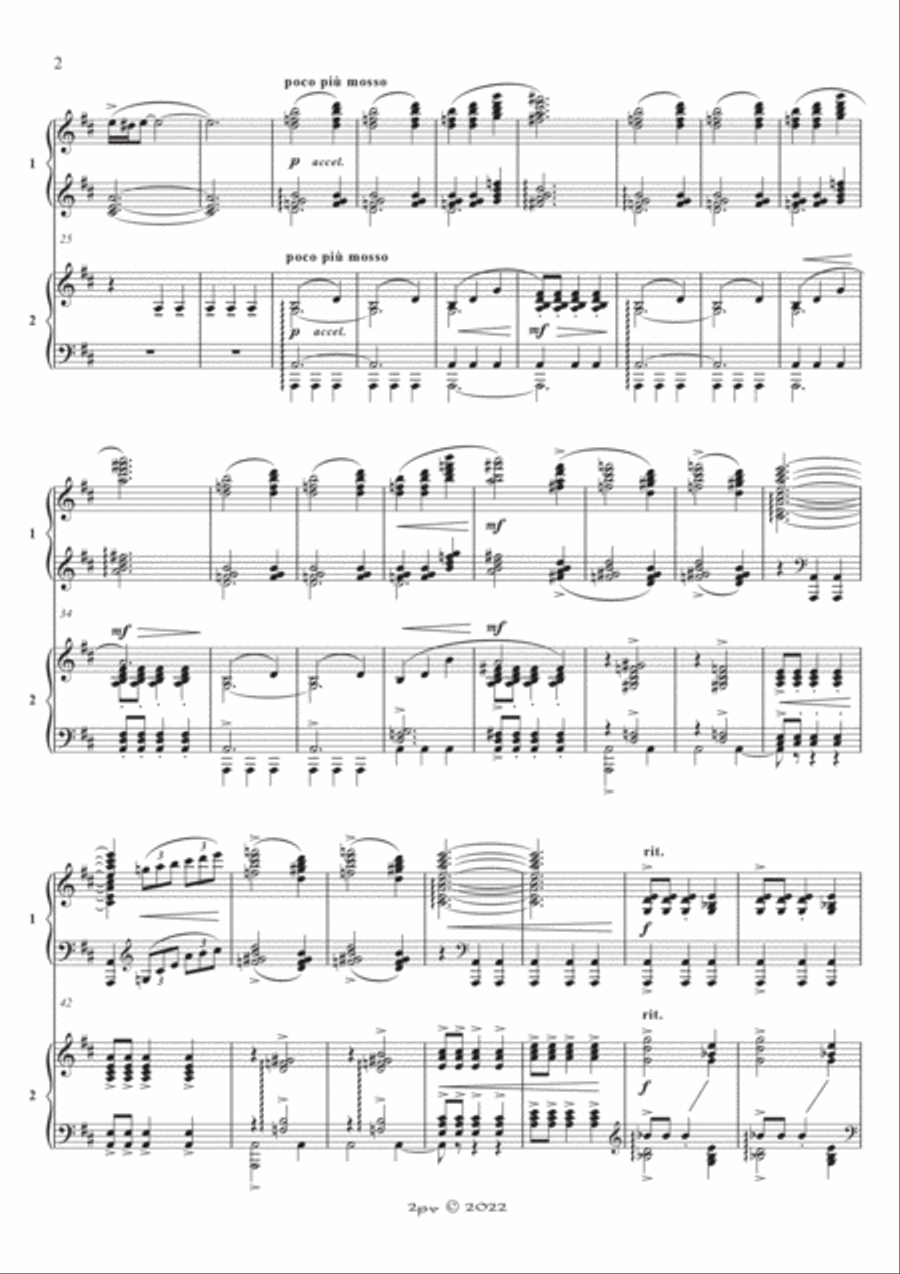 The Carousel Waltz 2 Pianos, 4-Hands scores gallery preview page 2