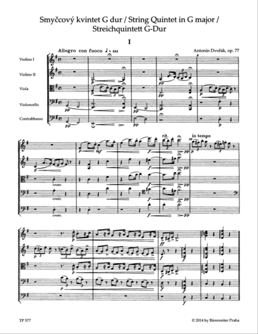 Streichquintett G-Dur, Op. 77 String Quintet scores gallery preview page 2