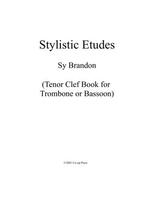 Stylistic Etudes Tenor Clef for Trombone or Bassoon