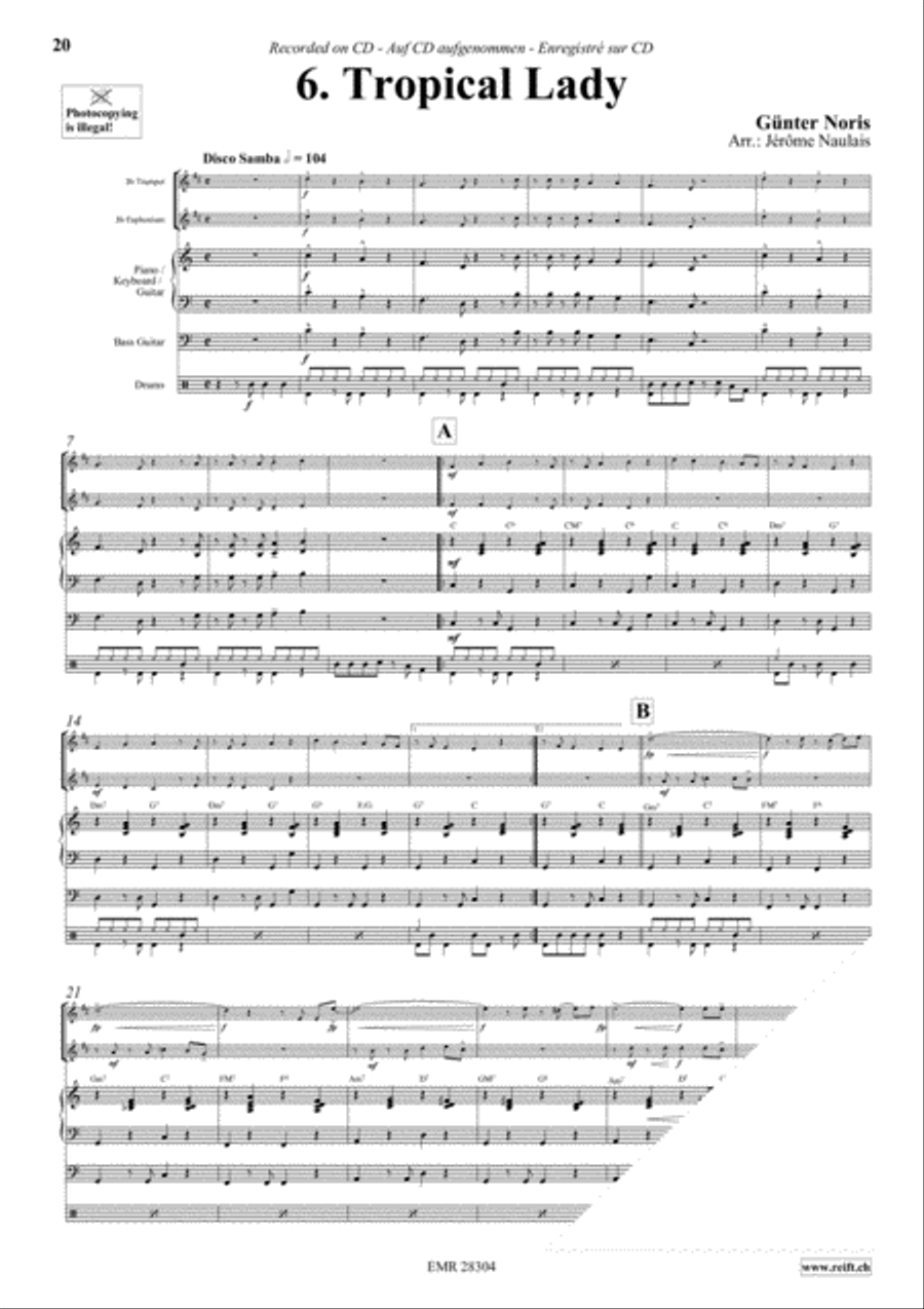 Let's Dance Volume 5 Brass Ensemble scores gallery preview page 8