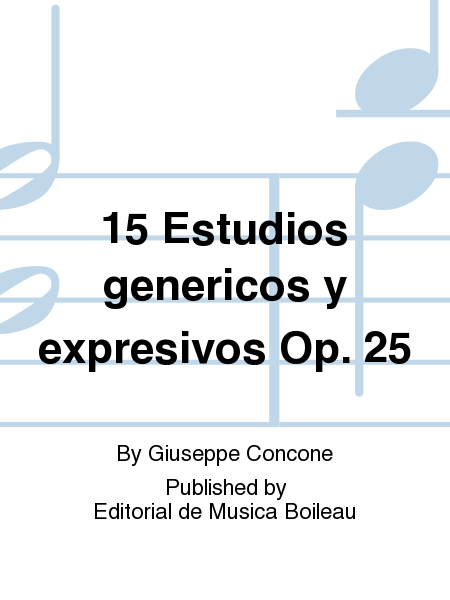15 Estudios genericos y expresivos Op. 25