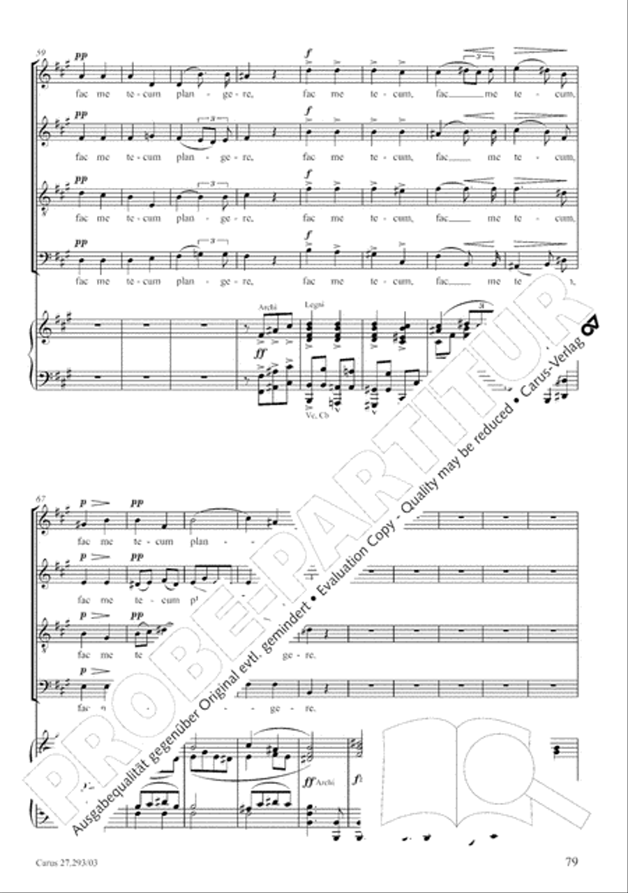 Stabat mater 4-Part scores gallery preview page 86