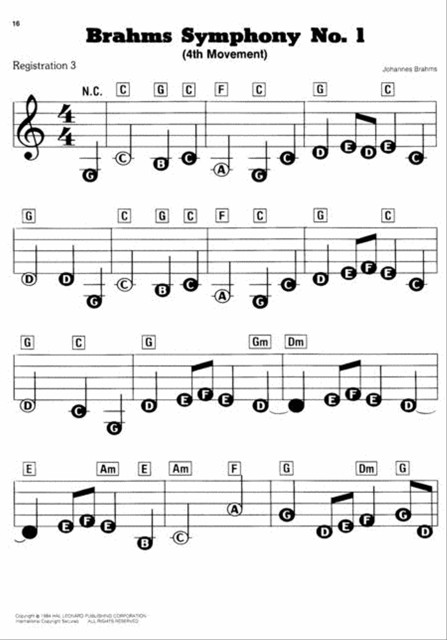 50 Classical Themes Electronic Keyboard scores gallery preview page 2