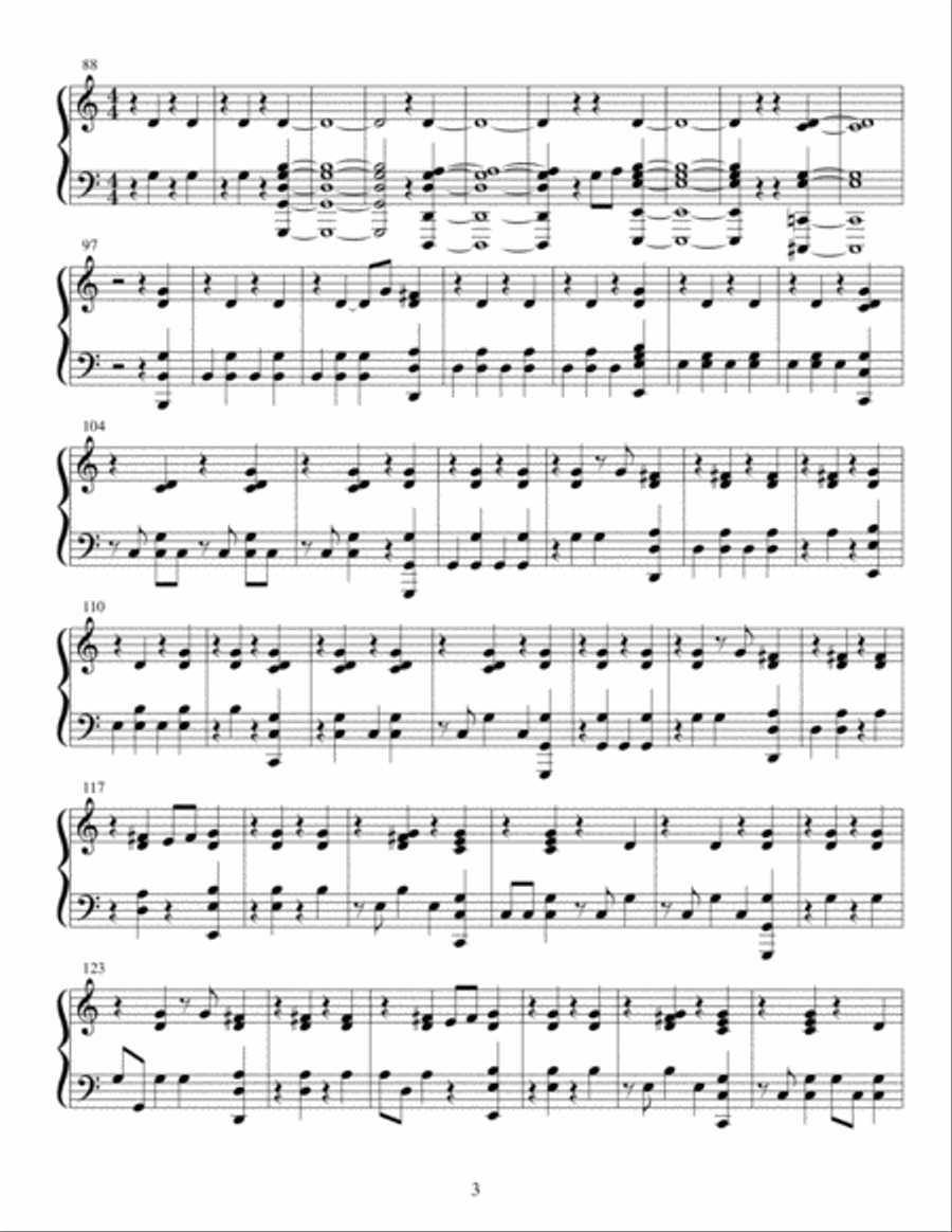 Forever (we Sing Hallelujah) Piano Solo scores gallery preview page 3