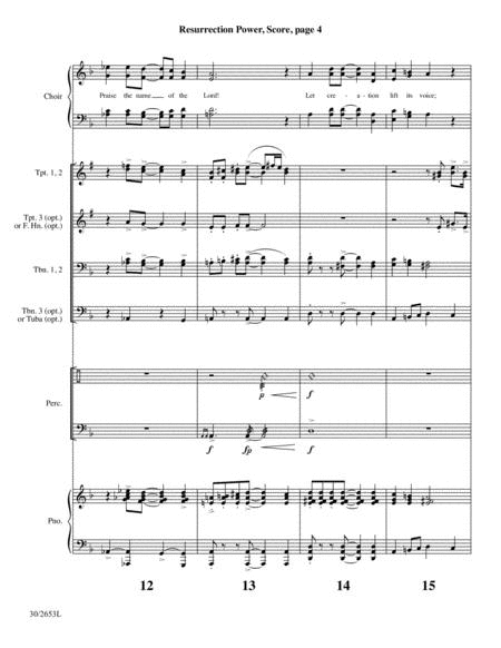 Resurrection Power - Brass and Percussion Score and Parts