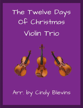 Book cover for The Twelve Days of Christmas, Violin Trio
