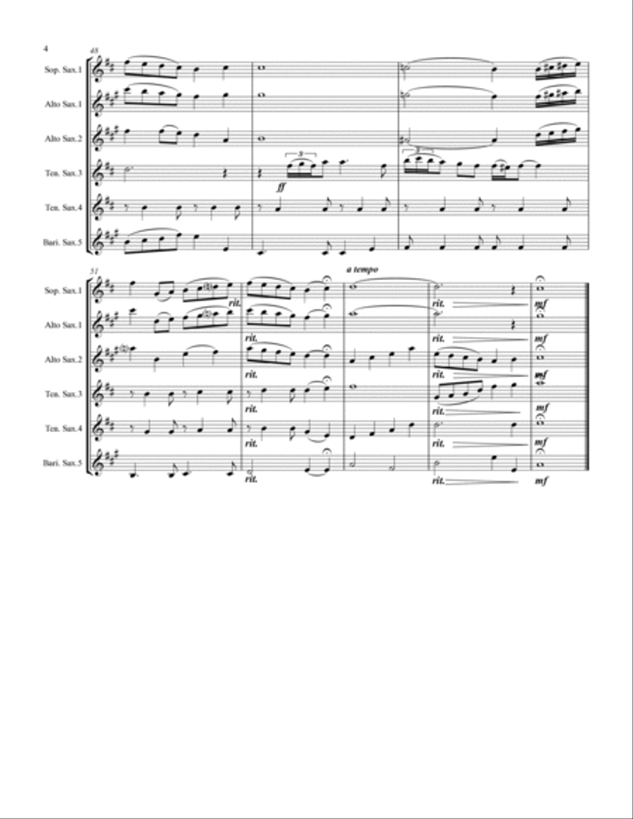 Have Yourself A Merry Little Christmas from MEET ME IN ST. LOUIS Saxophone Quintet scores gallery preview page 5
