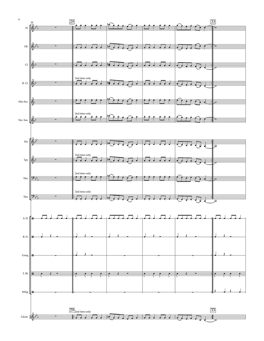 Way Back Then Concert Band scores gallery preview page 4