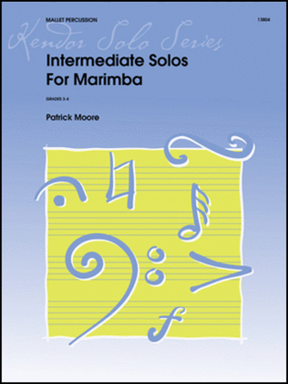 Book cover for Intermediate Solos For Marimba