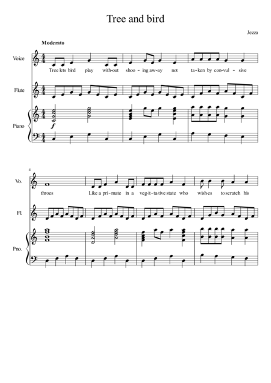 Tree and Bird Small Ensemble scores gallery preview page 1