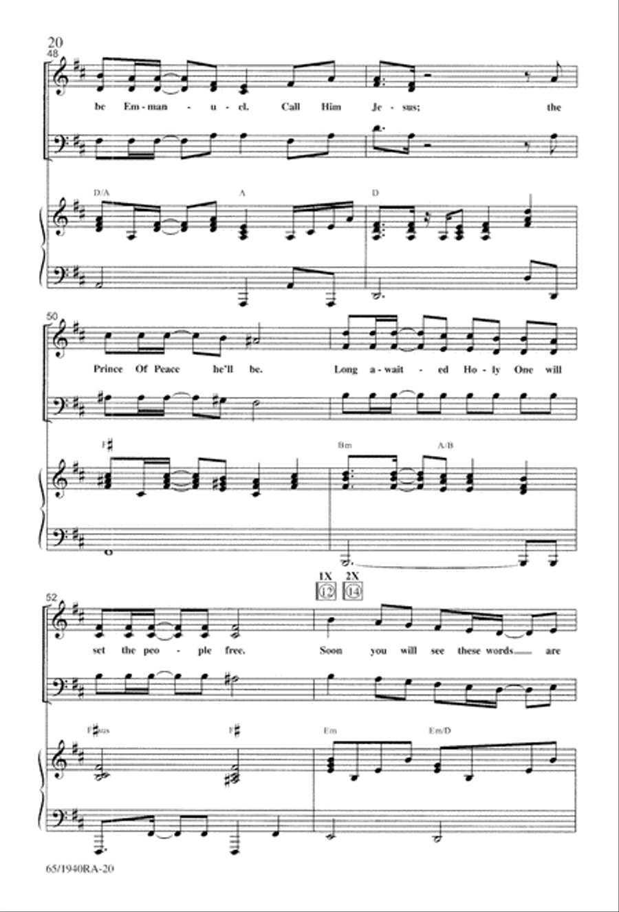 We Will Know Peace 3-Part scores gallery preview page 22