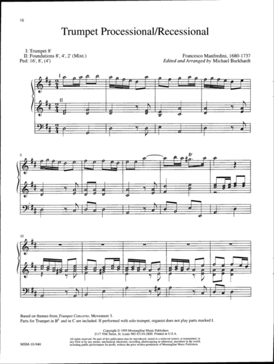 Music for a Celebration, Set 1 Organ scores gallery preview page 7