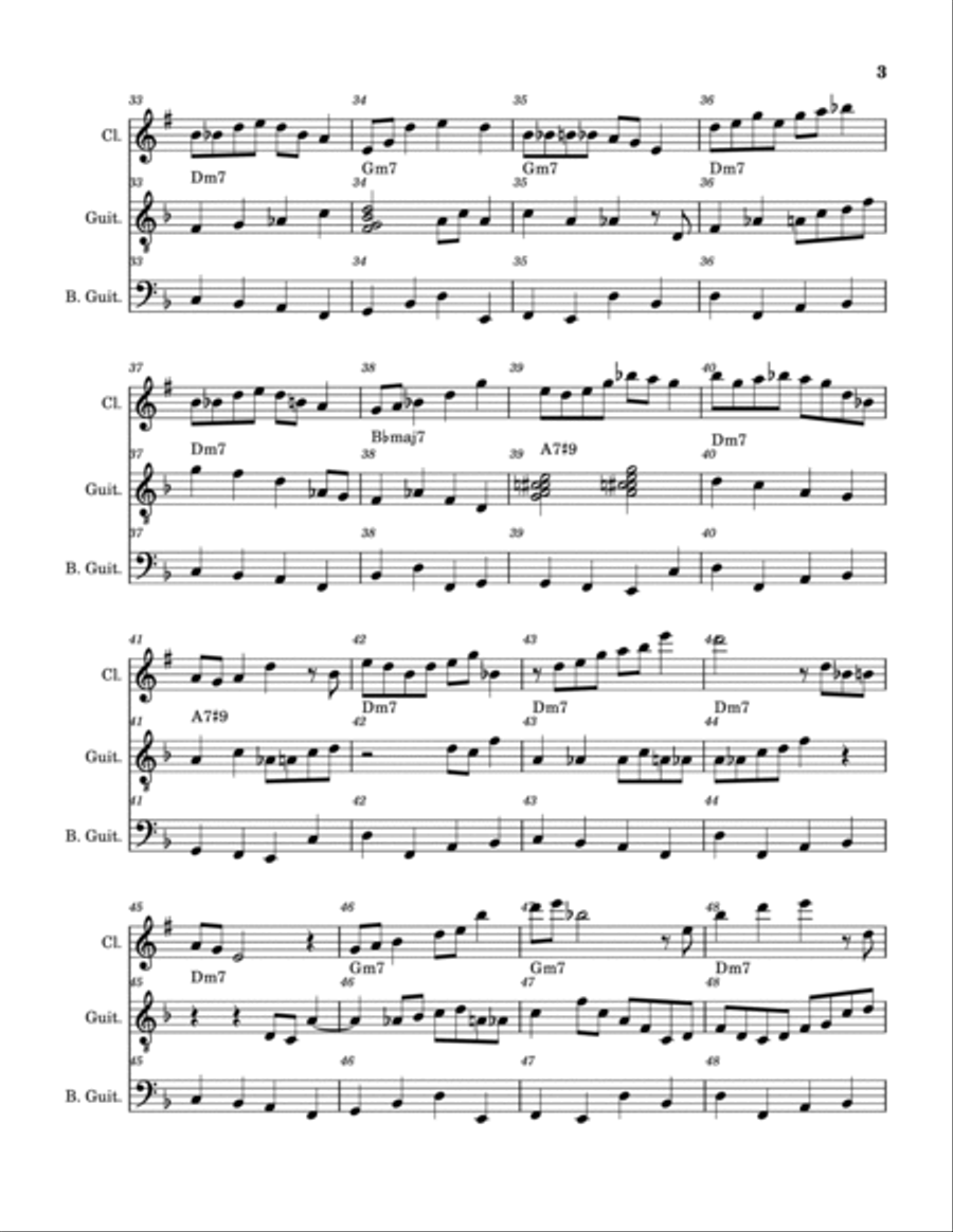 Walking Up Happy Hill Lane Jazz Ensemble scores gallery preview page 3