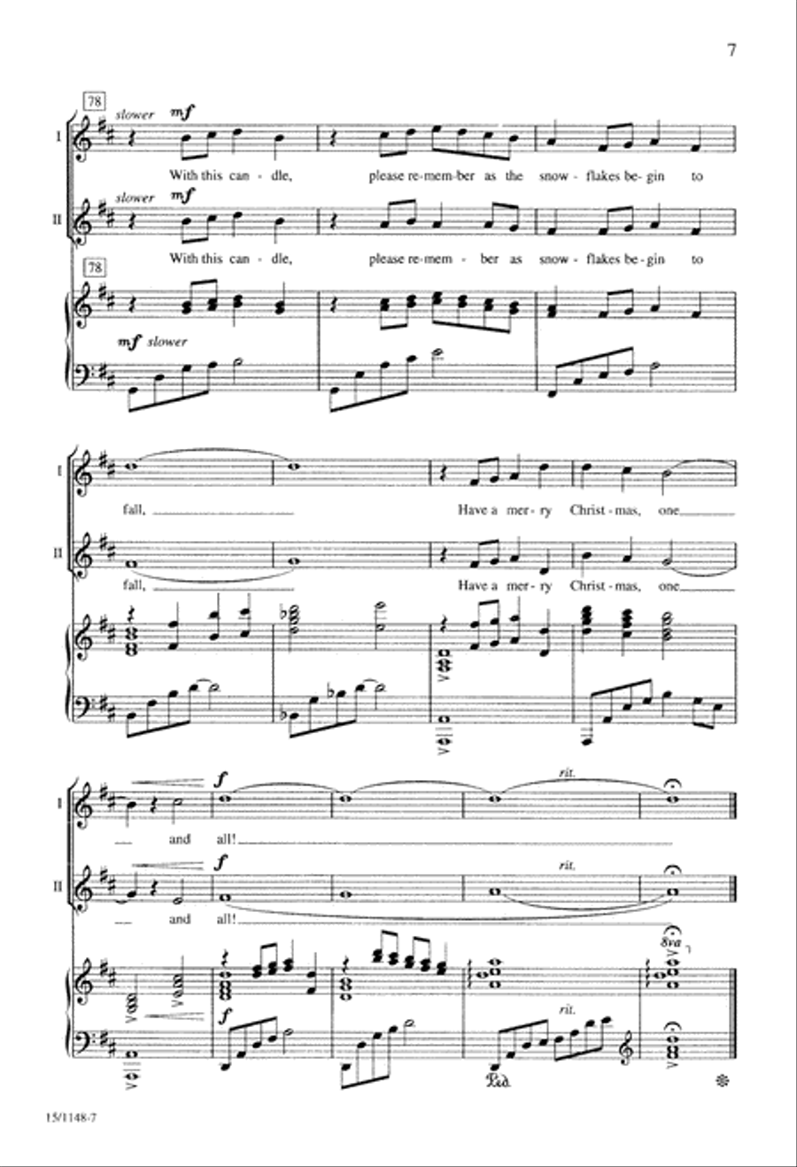 Light a Candle 2-Part scores gallery preview page 7