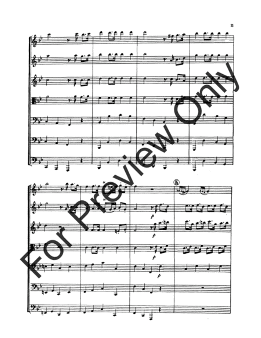 Scene and Dance From Marriage Of Figaro B-Flat Clarinet scores gallery preview page 12