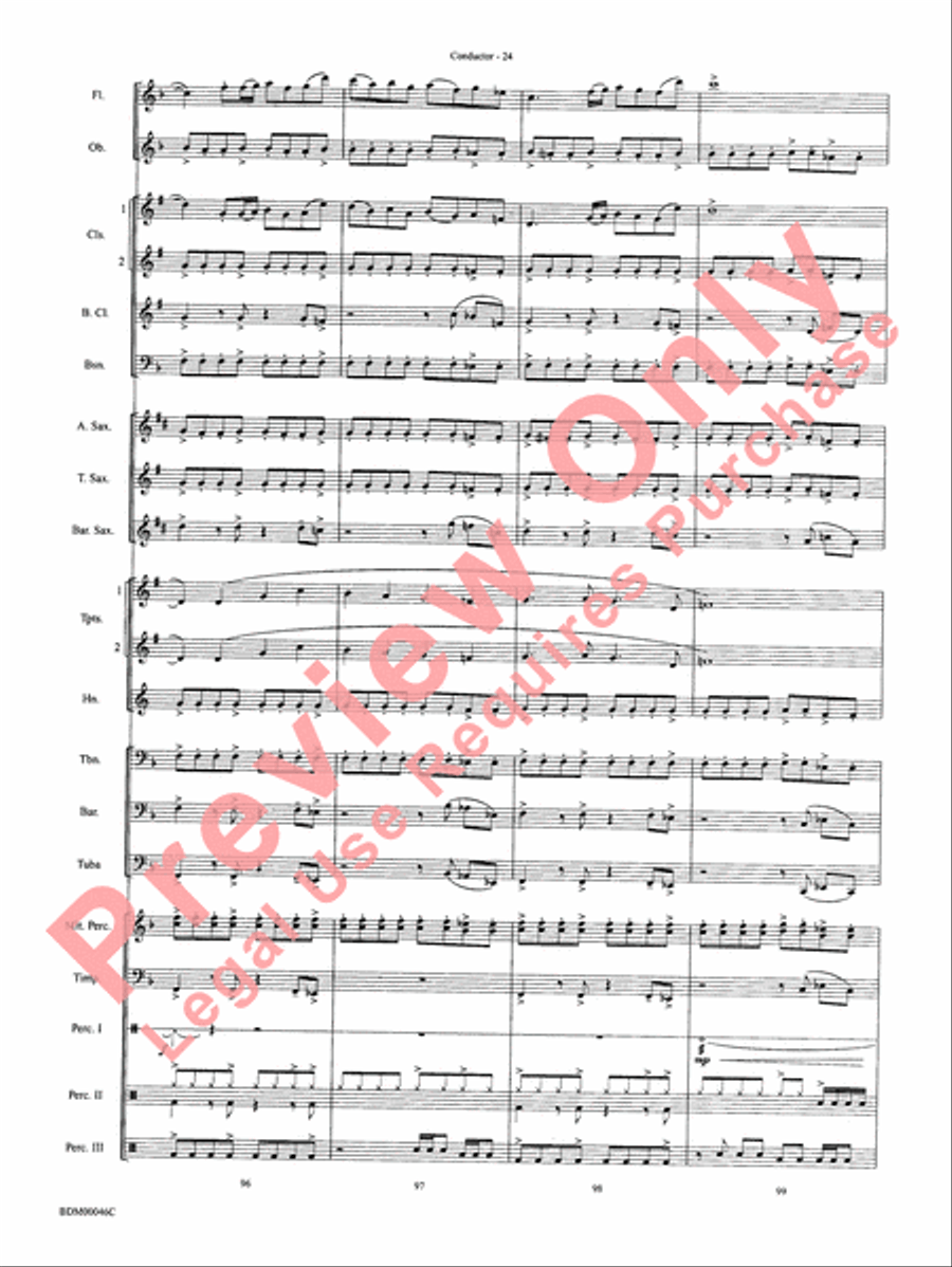To Forge the New Frontier Concert Band scores gallery preview page 27