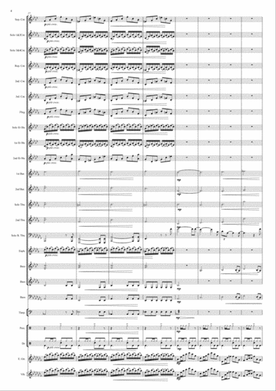 House Of The Rising Sun Brass Ensemble scores gallery preview page 4