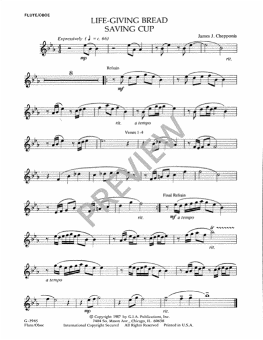 Life-Giving Bread Saving Cup - Instrument edition Guitar scores gallery preview page 2