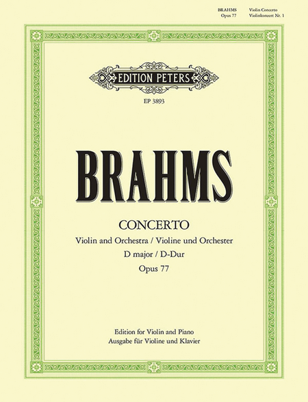 Violin Concerto in D Op. 77 (Edition for Violin and Piano)