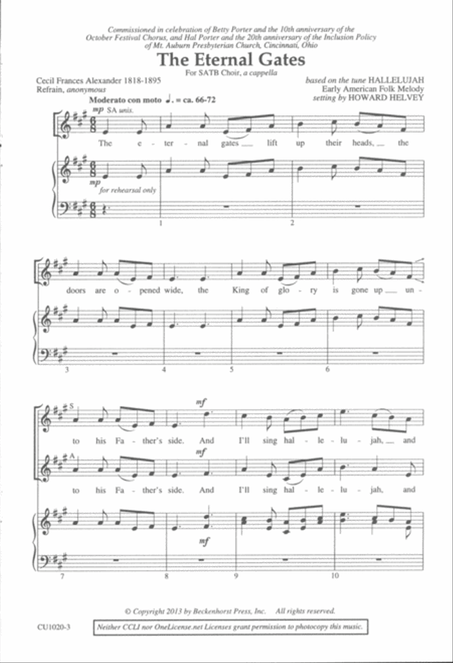 The Eternal Gates 4-Part scores gallery preview page 2