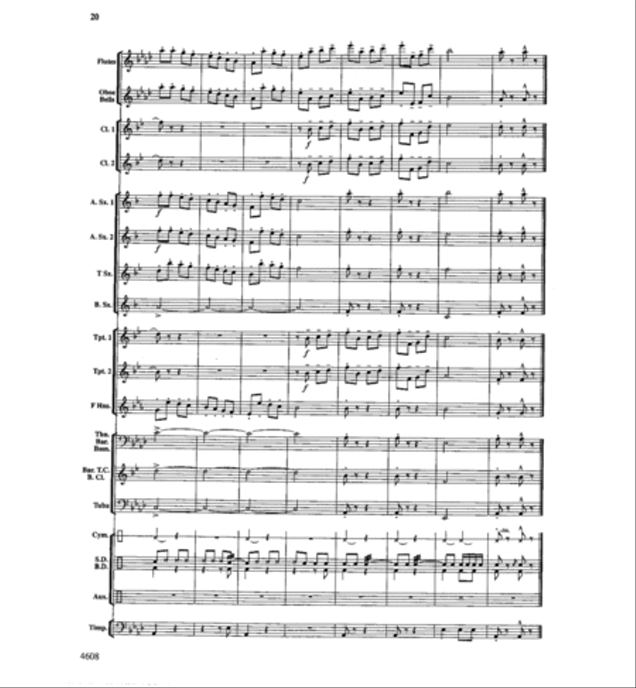 Can-Can You Name These Tunes? Concert Band scores gallery preview page 19