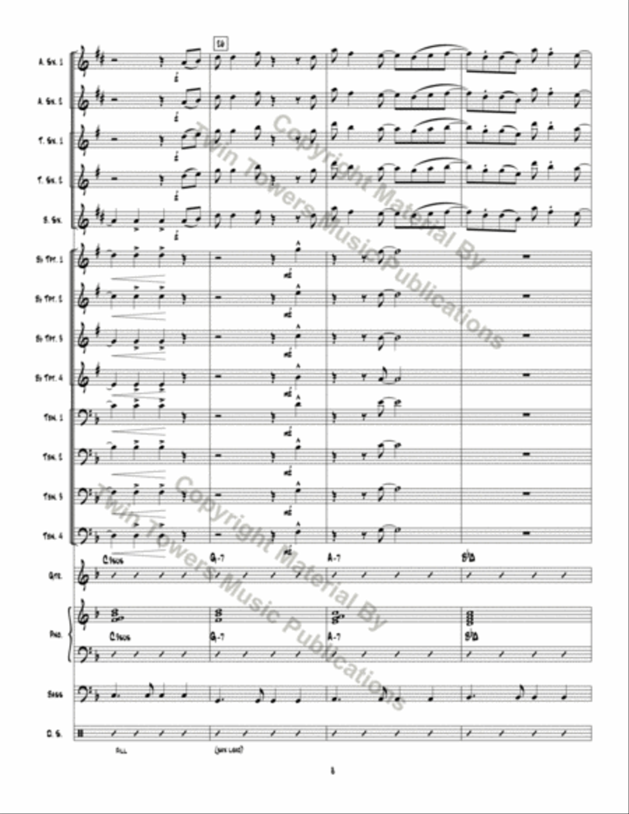 Man Ain't Said My Name Man Ain't Said My Name Jazz Ensemble scores gallery preview page 9