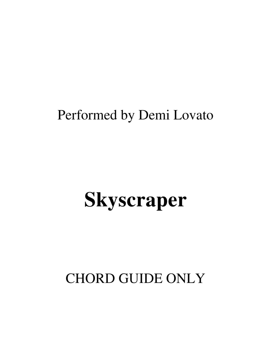Skyscraper Piano scores gallery preview page 1