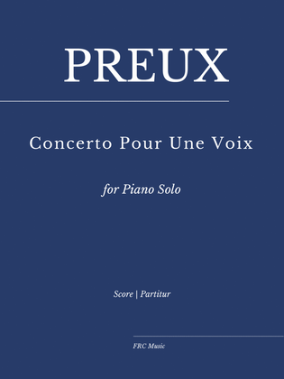 Book cover for Concerto Pour Une Voix