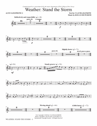 Weather: Stand The Storm (Full Orchestration) - Alto Saxophone 2