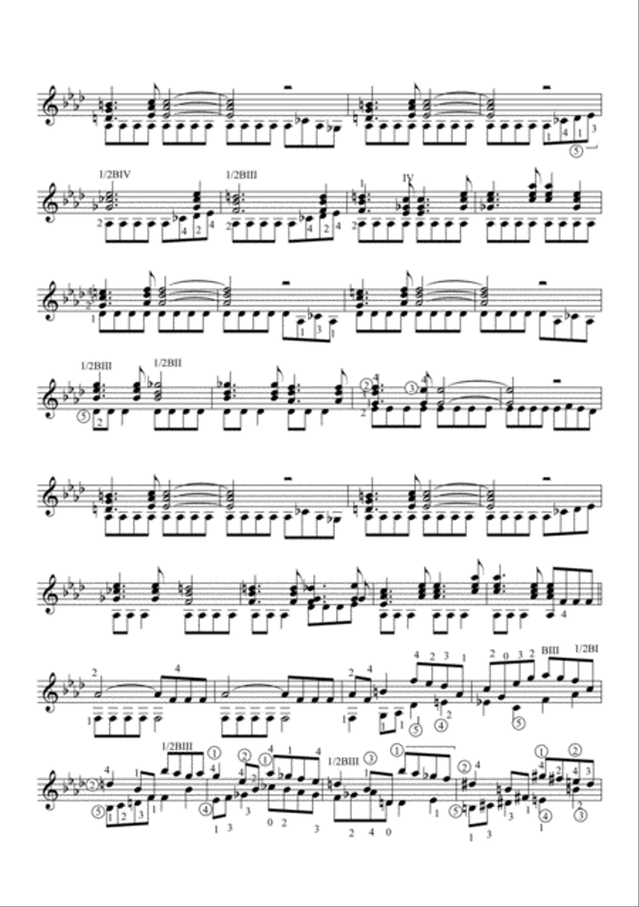 Guitar Sonata in F Classical Guitar scores gallery preview page 4
