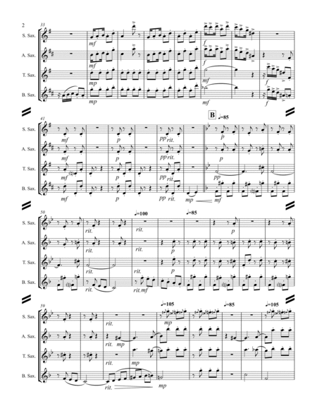 Debussy – Golliwog’s Cakewalk from Children’s Corner (for Saxophone Quartet SATB) image number null
