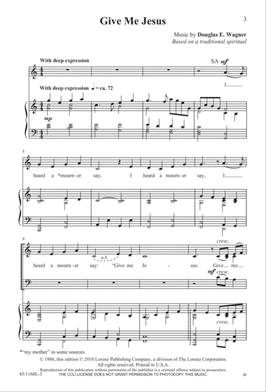 8 Anthems for About 12 Singers 3-Part scores gallery preview page 3