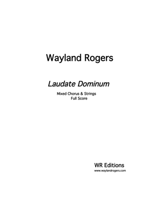 Book cover for Laudate Dominum (Praise the Lord, all ye lands) SATB