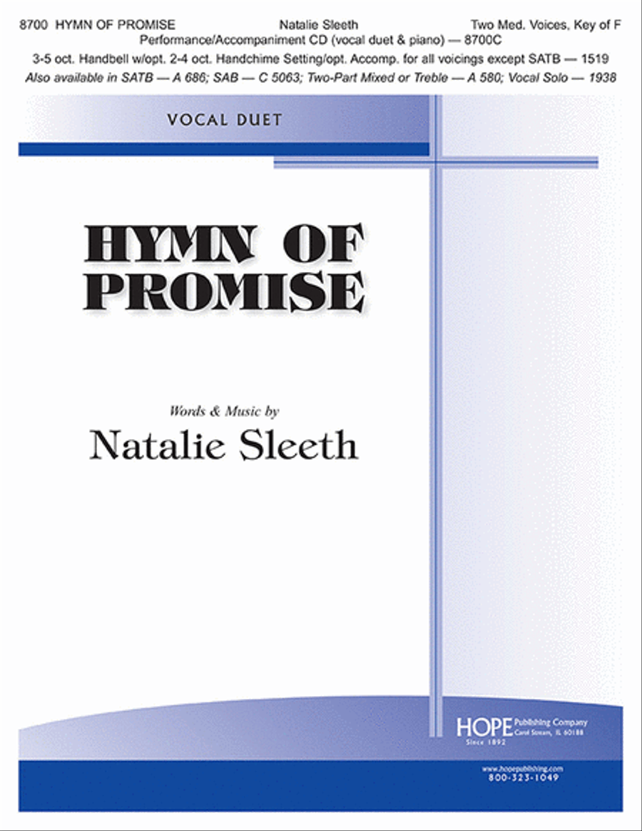 Hymn of Promise Choir scores gallery preview page 1