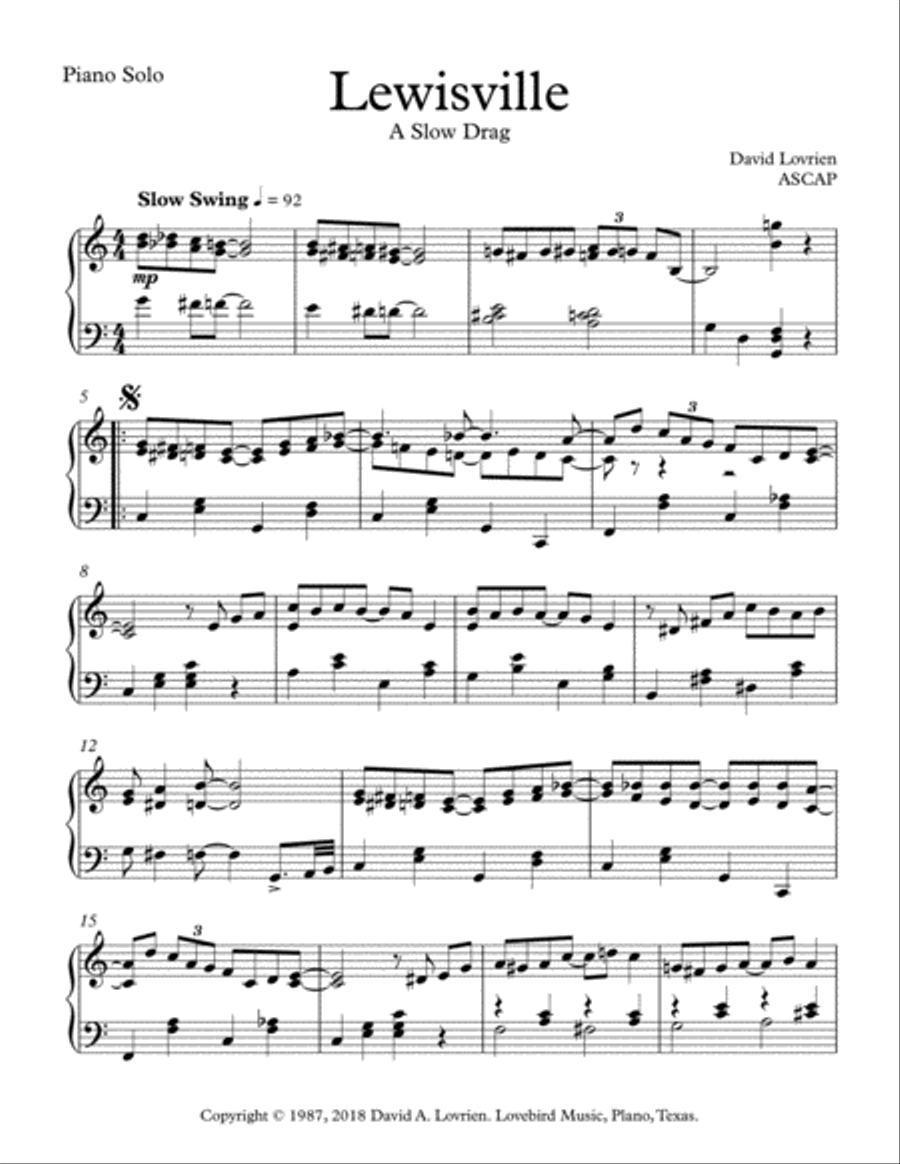 Ragtime Suite Piano Solo scores gallery preview page 5