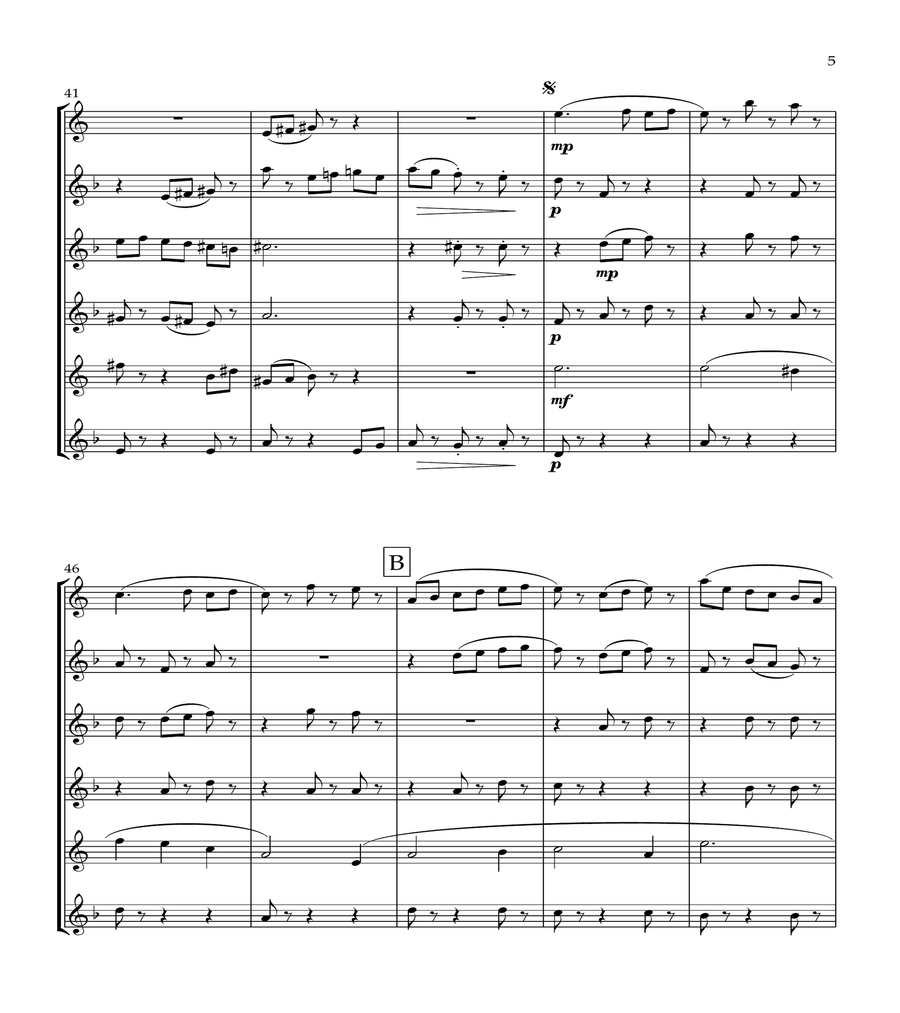 "Midnight Carousel" for Clarinet Choir image number null